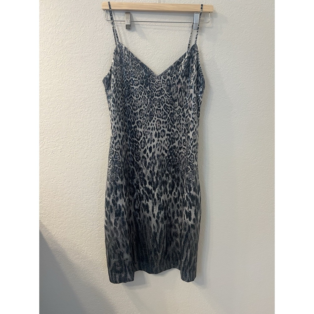 Elie Tahari Yesmina Metallic Leopard Shift Dress Size 4, $398.00